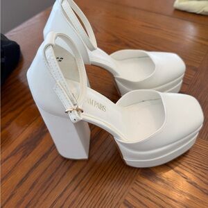 Dream Pairs Elegant White Platform Sandals